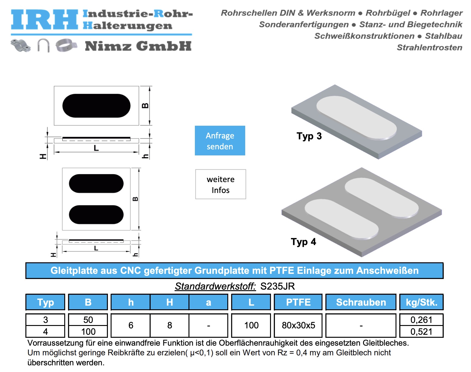 Datenblatt Rundstahlbügel